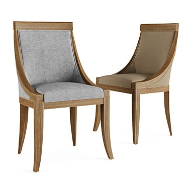 Elegant Florence Chair: Lillian August 3D model image 1 