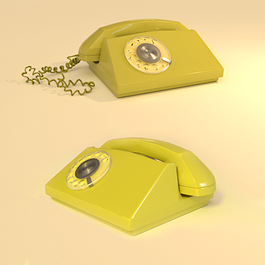 Vintage Mobile Phone 3D model image 1 
