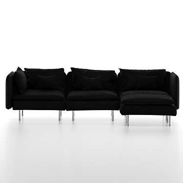 Modern Ikea SÖDERHAMN Sectional for Stylish Living 3D model image 1 