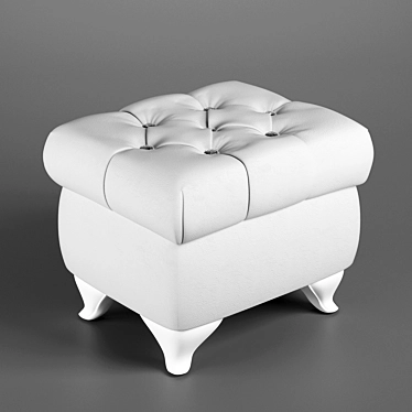 Elegant Capella Pouf 3D model image 1 