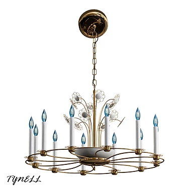 Tynell 2013 Chandelier: Elegant Floral Design 3D model image 1 