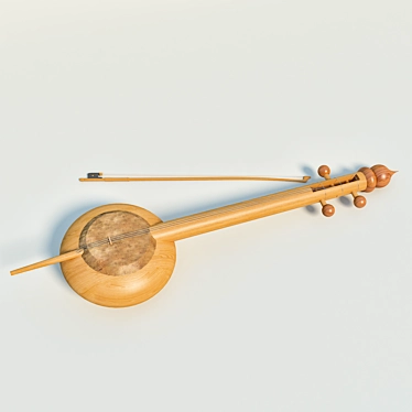 Authentic Turkmen Gyjak Saz: Exceptional Sound 3D model image 1 