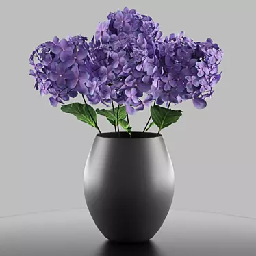 Lilac Hydrangea Bouquet 3D model image 1 