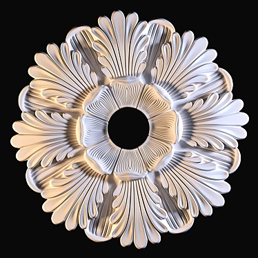 Elegant Rosette 3D model image 1 