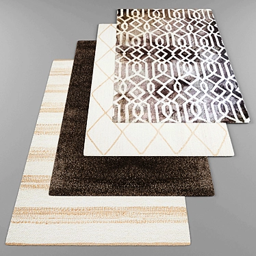 Modern Style Rug Set 3D model image 1 