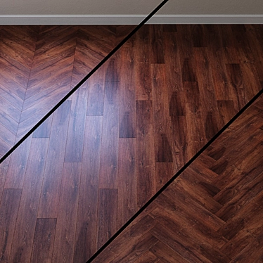 RealWood Click Vinyl Laminate: AquaFloor AF 6033 3D model image 1 