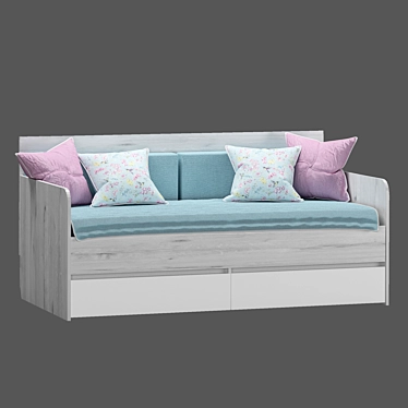 Breeze Ottoman Bed: Refresh Your Space 3D model image 1 
