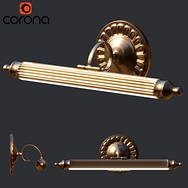 Classic Picture Wall Lamp | L-700mm 3D model image 1 