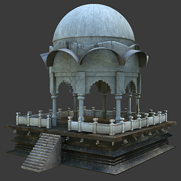 Ancient Temple Ruins 3D model image 1 