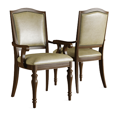 Elegant Rheems Side Chair 3D model image 1 