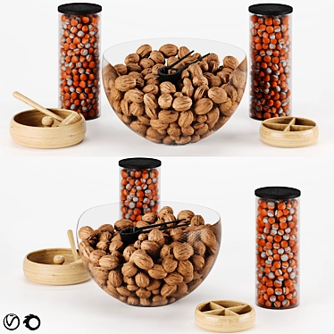  Nuts Delight Bowl Set 3D model image 1 