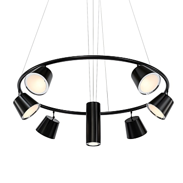 Galaxy Pendant Chandelier 3D model image 1 