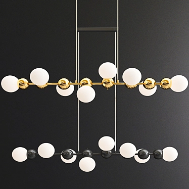 Elegant MOMODA Chandelier | Luxurious Design 3D model image 1 