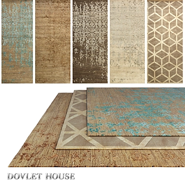 DOVLET HOUSE Carpets - Set of 5 (536) 3D model image 1 
