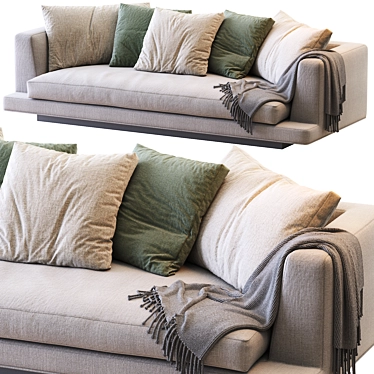 Maxalto Aurae Sofa | Luxurious & Stylish 3D model image 1 