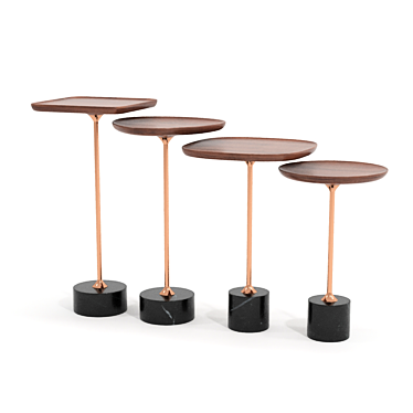 Modern Sollos Jardim Side Table 3D model image 1 