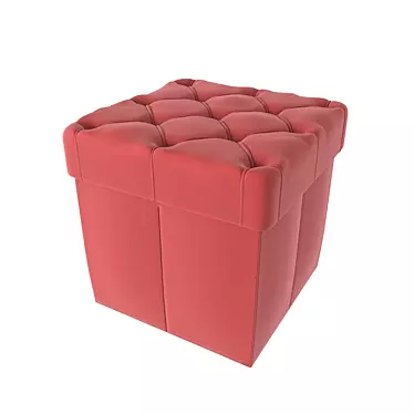 Chester Ottoman: Compact and Stylish 40cm Cube 3D model image 1 