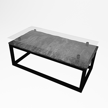 Designer Coffee Table: Nuge 3D model image 1 