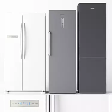 Samsung Refrigerator Collection 3D model image 1 