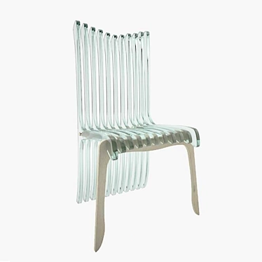 Transparent Chic: Plexy Chair 3D model image 1 