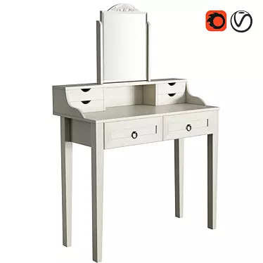 Luxury Marseille Dressing Table 3D model image 1 