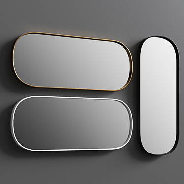 Sleek Esperanto Mirror by Rexa Design 3D model image 1 