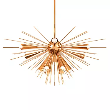 Modern Sputnik Chandelier: Illuminate Your Space 3D model image 1 