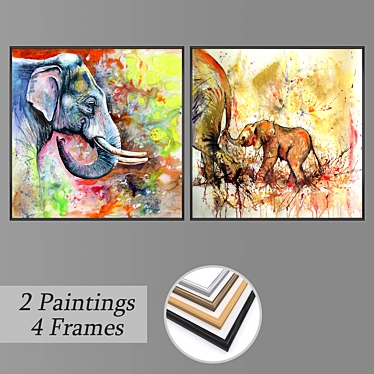 Captivating Wall Art Set 3D model image 1 