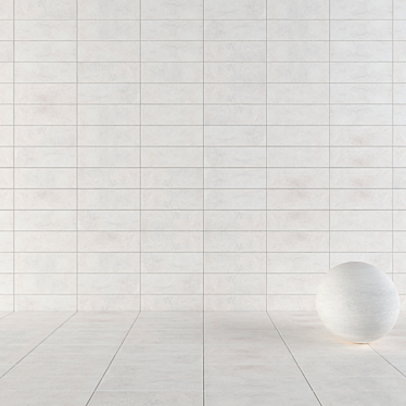 Suite Bianco Concrete Wall Tiles 3D model image 1 