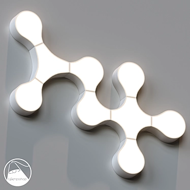 Modular Lamp Kit - Create Custom Ceiling Lighting 3D model image 1 