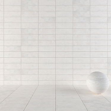 Modern Concrete Wall Tiles 3D model image 1 