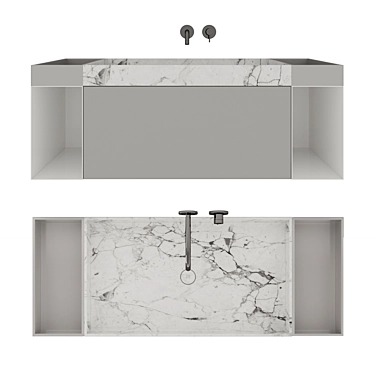 Rexa Design Washbasin: Compact & Stylish 3D model image 1 