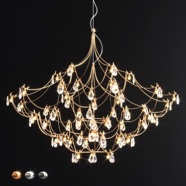 Galactic Crystal Quasar Chandelier 3D model image 1 