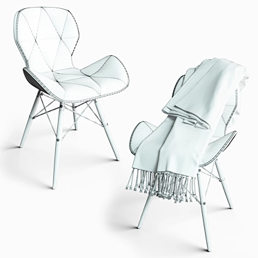 Modern Stylish ELVA Chair 3D model image 1 