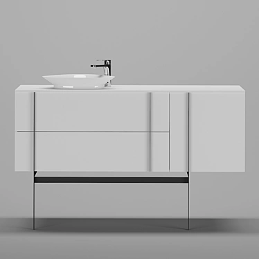 Title: Elegant Sink Vanity 3D model image 1 