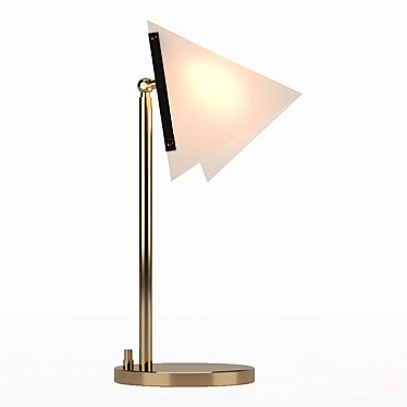 Loft Concept Brass Table Lamp 3D model image 1 