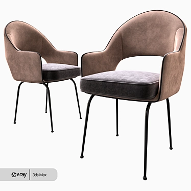 Sleek and Stylish Fifty Two Chairs 3D model image 1 