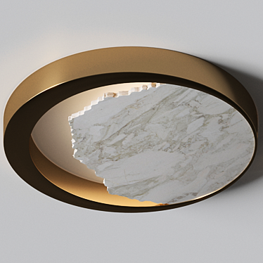 Ginger & Jagger Eclipse Marble Ceiling Lamp 3D model image 1 