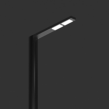 CityLights LED: Modern Metal Street Lighting 3D model image 1 