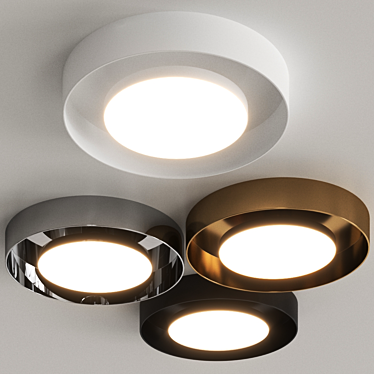 Exporlux Eclipse Indirect Light Ceiling Lamp 3D model image 1 