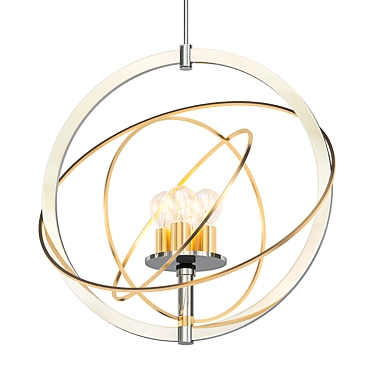 Ibis 22: Polished Nickel Brass Pendant 3D model image 1 