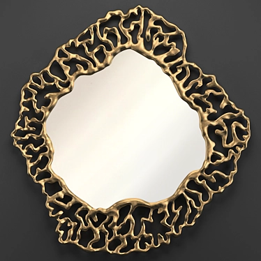 Elegant Filigree Mirror by Christopher Guy 3D model image 1 