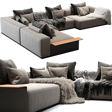 Modern Comfort: Westside Sofa 3D model image 1 
