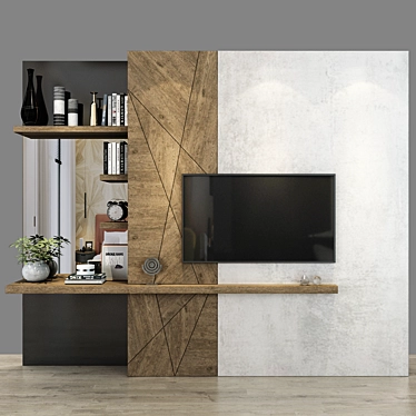 Sleek TV Stand | Elegant Storage 3D model image 1 