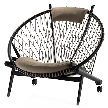 PP Mobler pp130: The Circle Chair 3D model image 1 