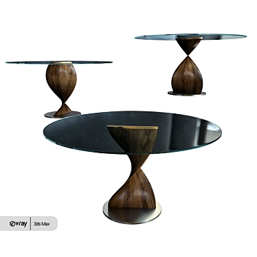 Elika: Stylish and Versatile Porada Table 3D model image 1 