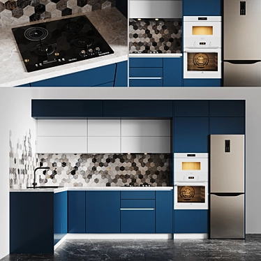 Feature-rich Kitchen Appliances Bundle 3D model image 1 