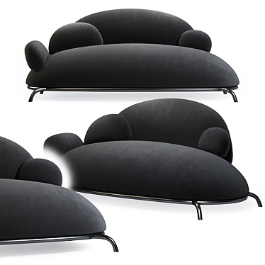 Valun Modern Sofa: Stylish and Comfortable 3D model image 1 