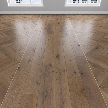 Parquet Oak: Herringbone, Linear & Chevron 3D model image 1 