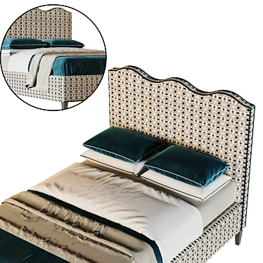 Mint Dream Rooma Bed 3D model image 1 